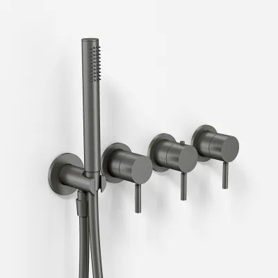Semplice STB801 - Thermostat-Set, PVD Matt Gun Metal