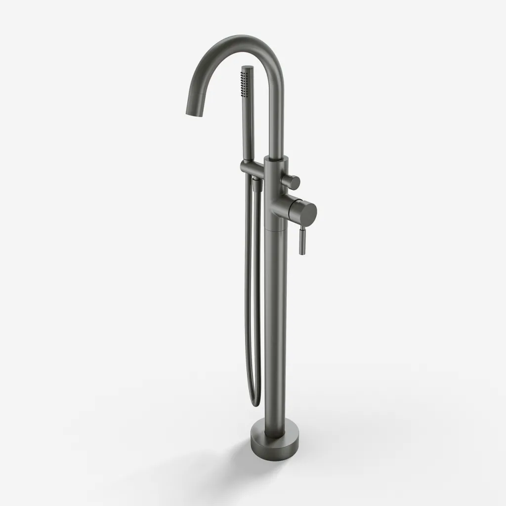 Semplice SBS600 - Freistehende Wannenarmatur, PVD Matt Gun Metal