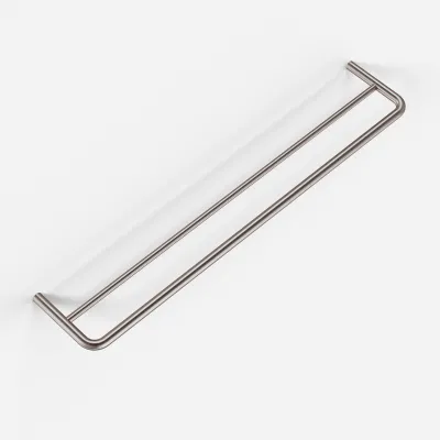 Semplice PS20-60 - Doppelter Handtuchhalter, PVD-gebürsteter Stahl