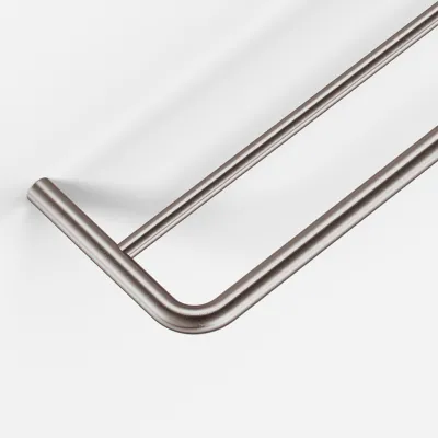 Semplice PS20-80 - Doppelter Handtuchhalter, PVD-gebürsteter Stahl