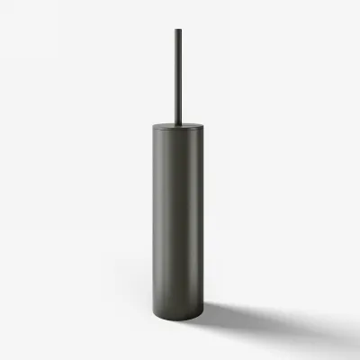 Semplice PS33 - Bodenstehende Toilettenbürste, PVD Matt Gun Metal
