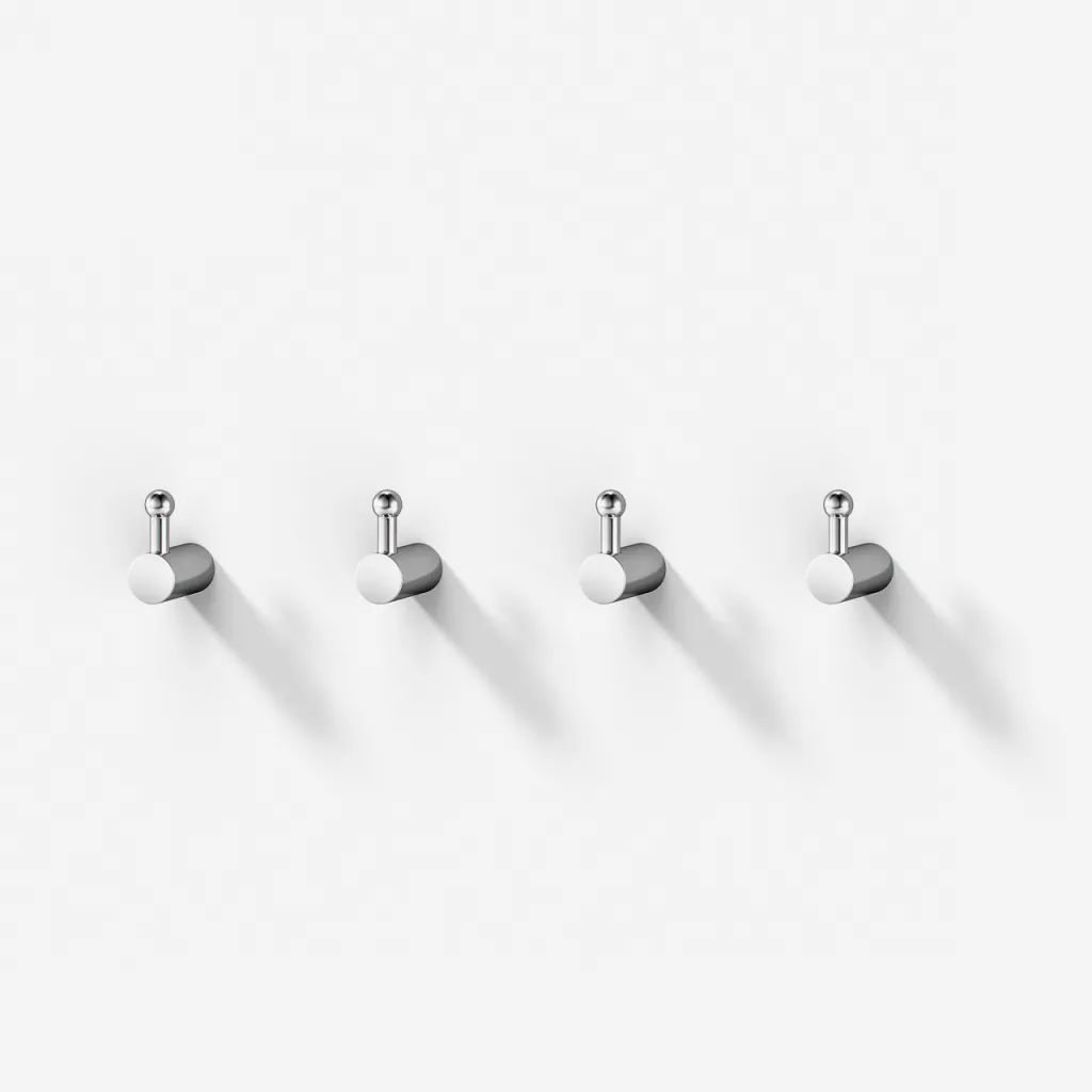Hassel&Teudt H17 S01 - Handtuchhaken (4er-Set) Chrom