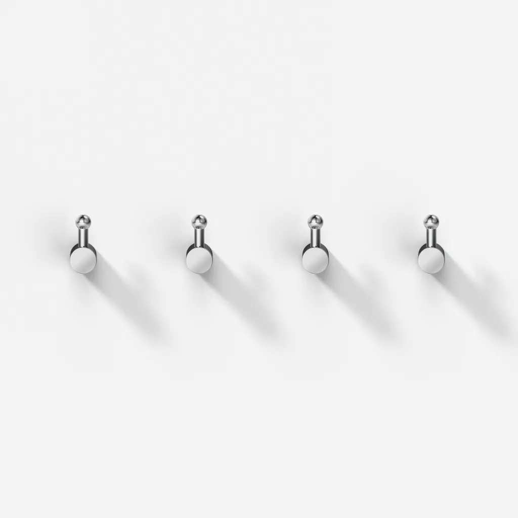 Hassel&Teudt H17 S01 - Handtuchhaken (4er-Set) Chrom