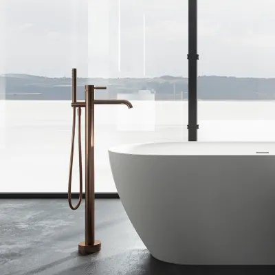 Pulcher Nomo 170 - Slim-Design-Badewanne 170x80, Massiv Mattweiß SolidTec®