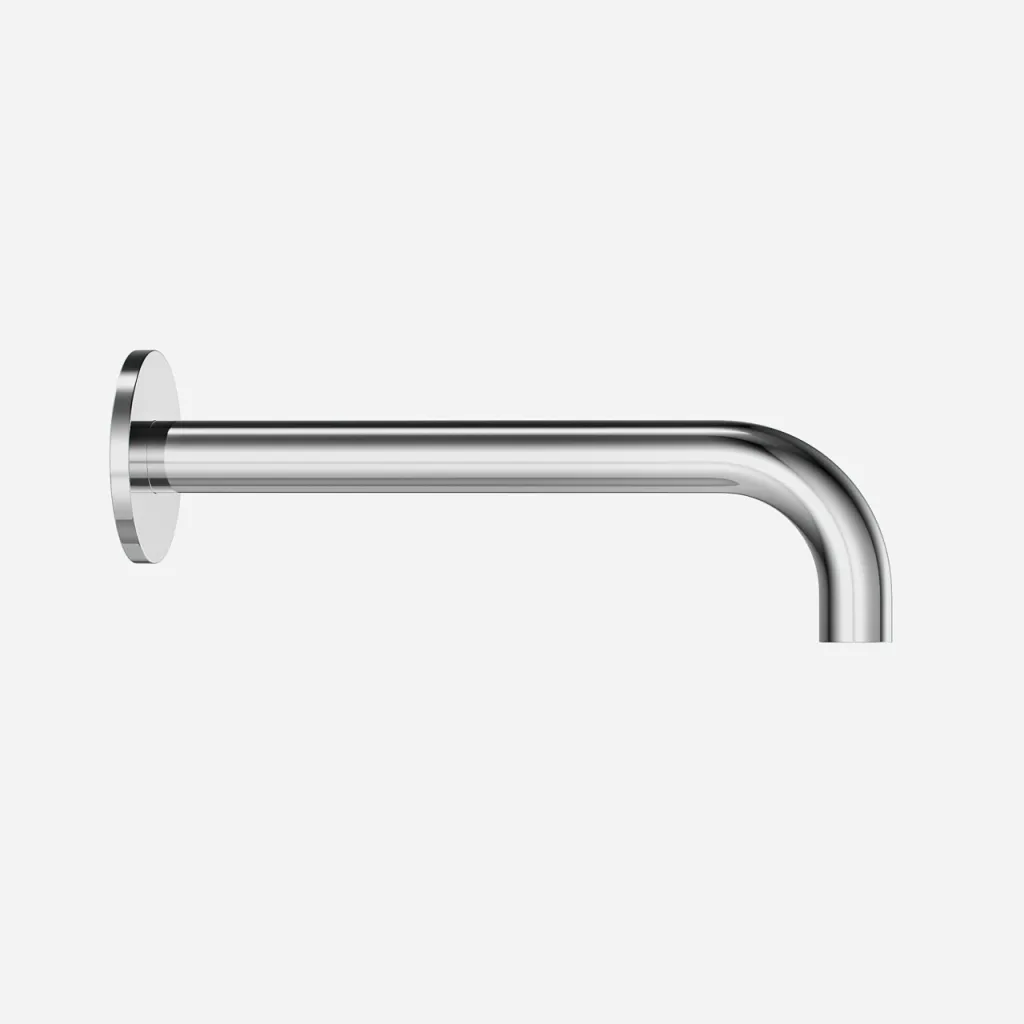 Semplice SSP2222 - Auslaufrohr Ø22 mm Länge 22 cm Rosette Ø65 mm, Chrom