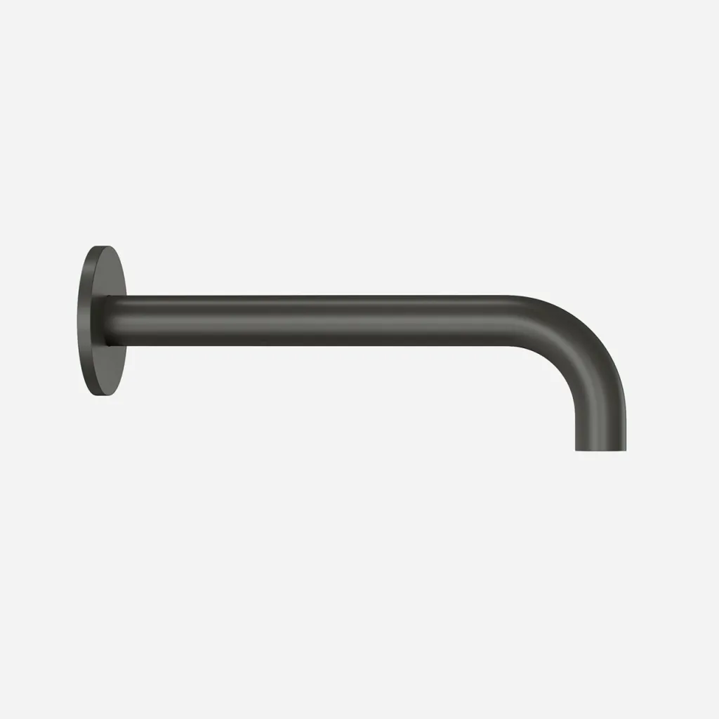 Semplice SSP2222 - Auslauf Ø22 mm Länge 22 cm Rosette Ø65 mm, PVD Matt Gun Metal