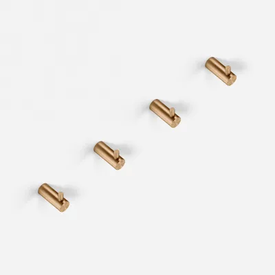 Semplice PS17 S01 - 4 x Haken, PVD gebürstetes Kupfer 