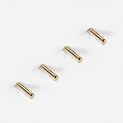 Semplice PS18 S01 - 4 x Haken, Messing poliert, natur
