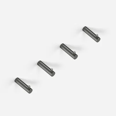 Semplice PS18 S01 - 4 x Haken, PVD Matt Gun Metal