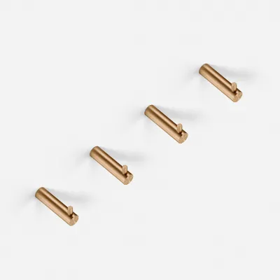 Semplice PS18 S01 - 4 x Haken, PVD gebürstetes Kupfer 