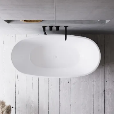 ArkiLife Nomi AN150 - Badewanne 150x72 cm, glänzendes Weiß
