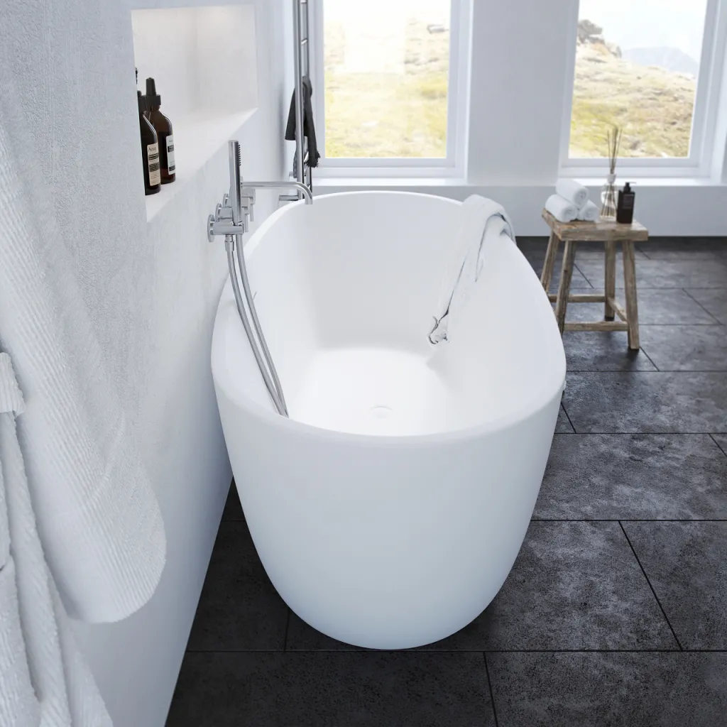 ArkiLife Nomi AN170 - Badewanne 170x80 cm, Mattweiß
