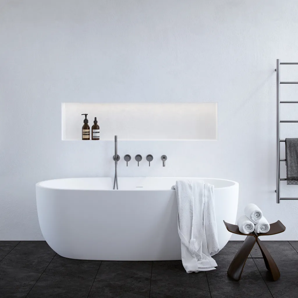ArkiLife Nomi AN170 - Badewanne 170x80 cm, Mattweiß