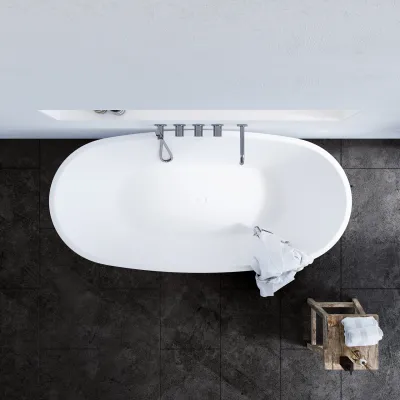 ArkiLife Nomi AN170 - Badewanne 170x80 cm, Mattweiß