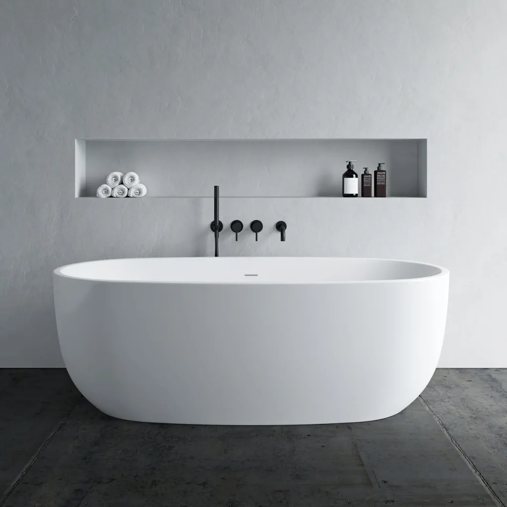 ArkiLife Nomi AN170 - Badewanne 170x80 cm, glänzendes Weiß