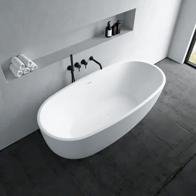 ArkiLife Nomi AN170 - Badewanne 170x80 cm, glänzendes Weiß