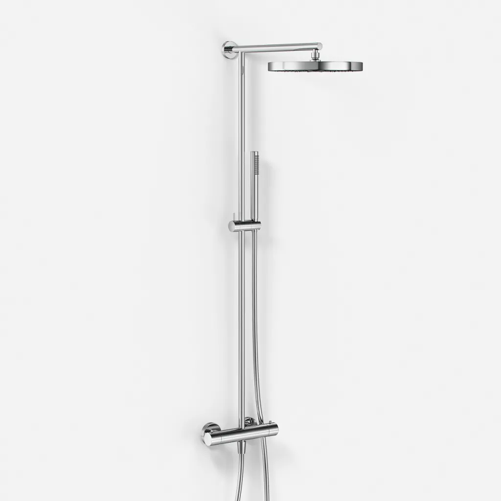 Semplice SRL10 S02 - Thermostatset, XXL Rain DeLux Ø28 mit EasyClean, Chrom