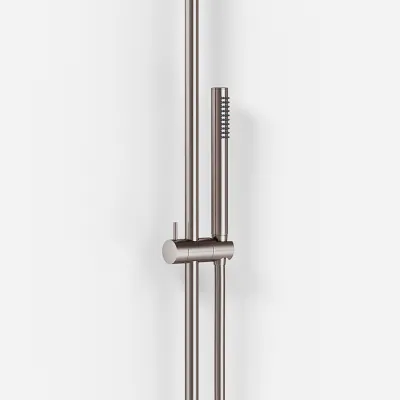 Semplice SRL10 S02 - Thermostatset, XXL Rain DeLux Ø28 mit EasyClean, PVD gebürsteter Stahl