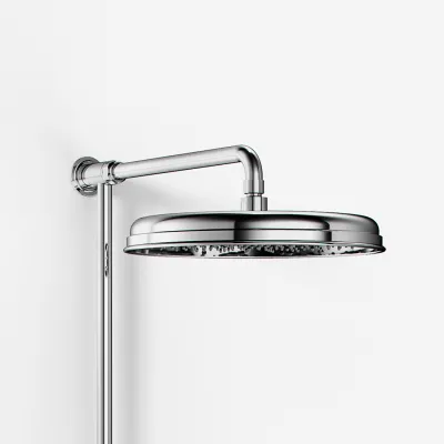 Hassel&Teudt HBR800 S02 - Duschstangenset mit Ø31 cm. Rain DeLuxe mit EasyClean, Chrom