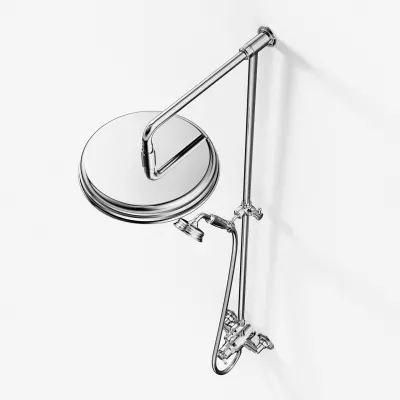 Hassel&Teudt HBT900 S02 - SmartTerm Duschstangen-Set mit Ø31 cm. Rain DeLuxe mit EasyClean, Chrom
