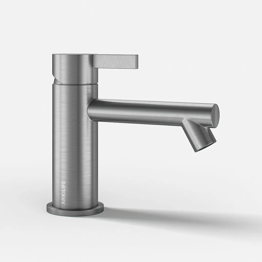 ArkiLife AVAO AA501 - S-Größe, Waschtischarmatur, gebürsteter Edelstahl