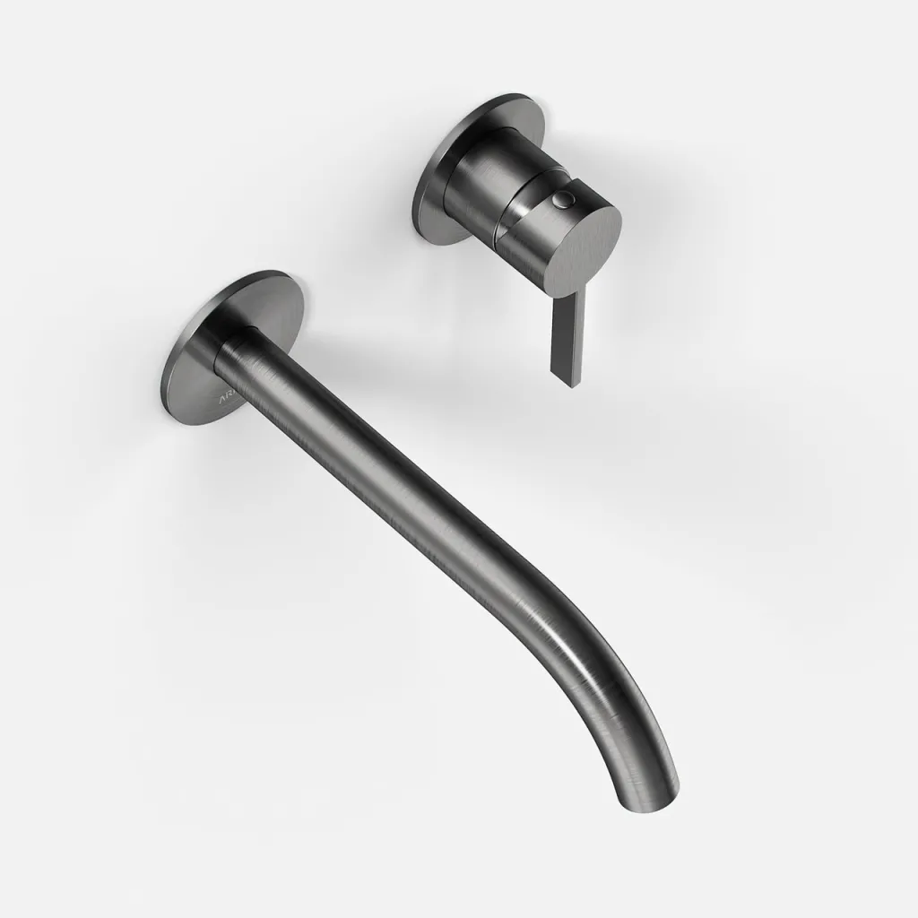 ArkiLife AVAO AA502 - Waschtischarmatur mit 22 cm Auslauf, PVD Brushed Gun Metal