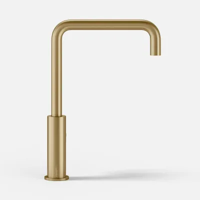ArkiLife AVAO AAKV101 - Küche mit Elektroherd. mit 22 cm U-Auslauf, PVD Brushed Brass