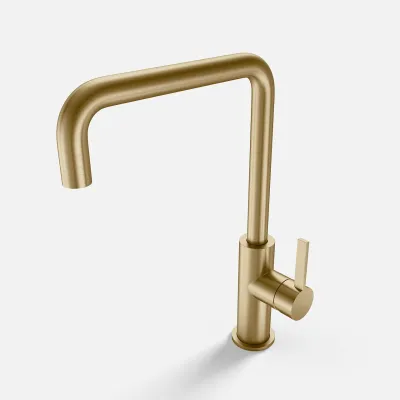 ArkiLife AVAO AAKV101 - Küche mit Elektroherd. mit 22 cm U-Auslauf, PVD Brushed Brass