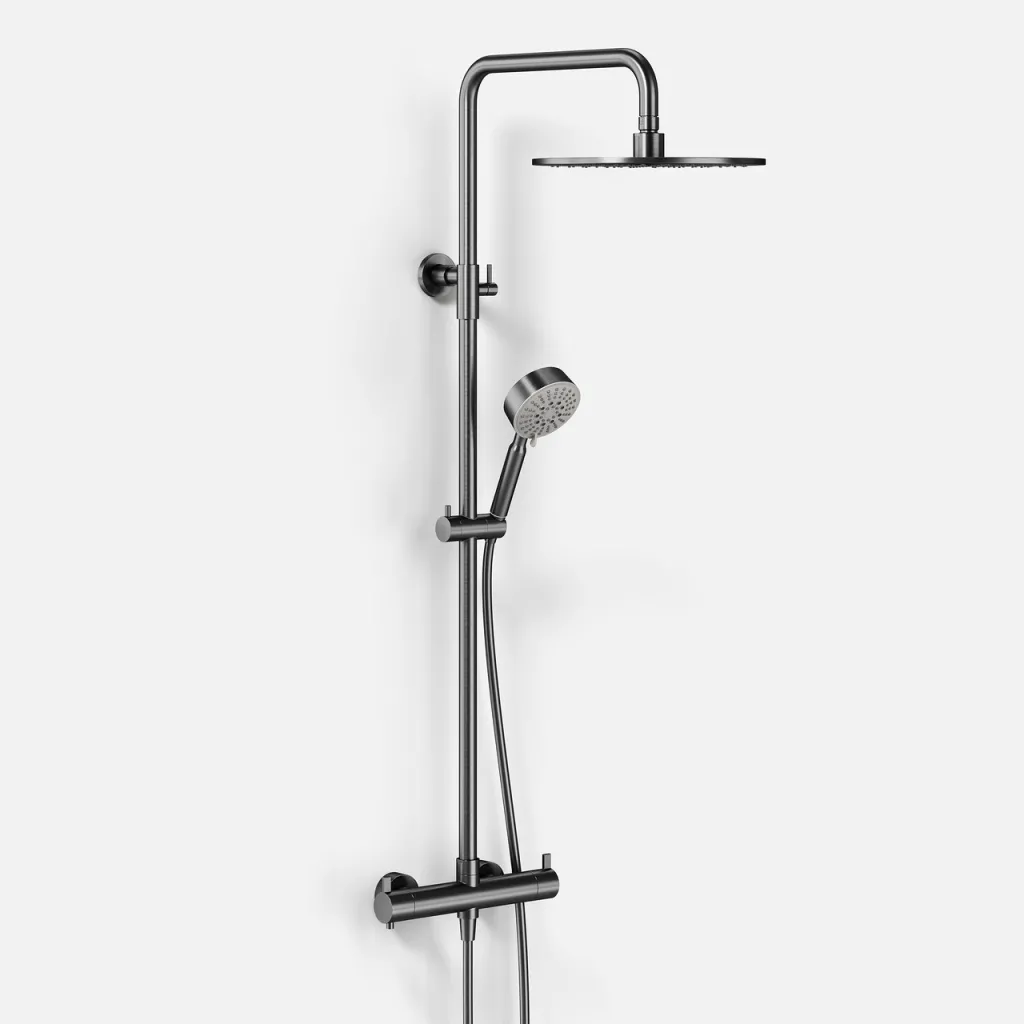 ArkiLife AVAO AABT900 - Thermostatset Ø30 Wellness Rain, PVD gebürstetes Gunmetal
