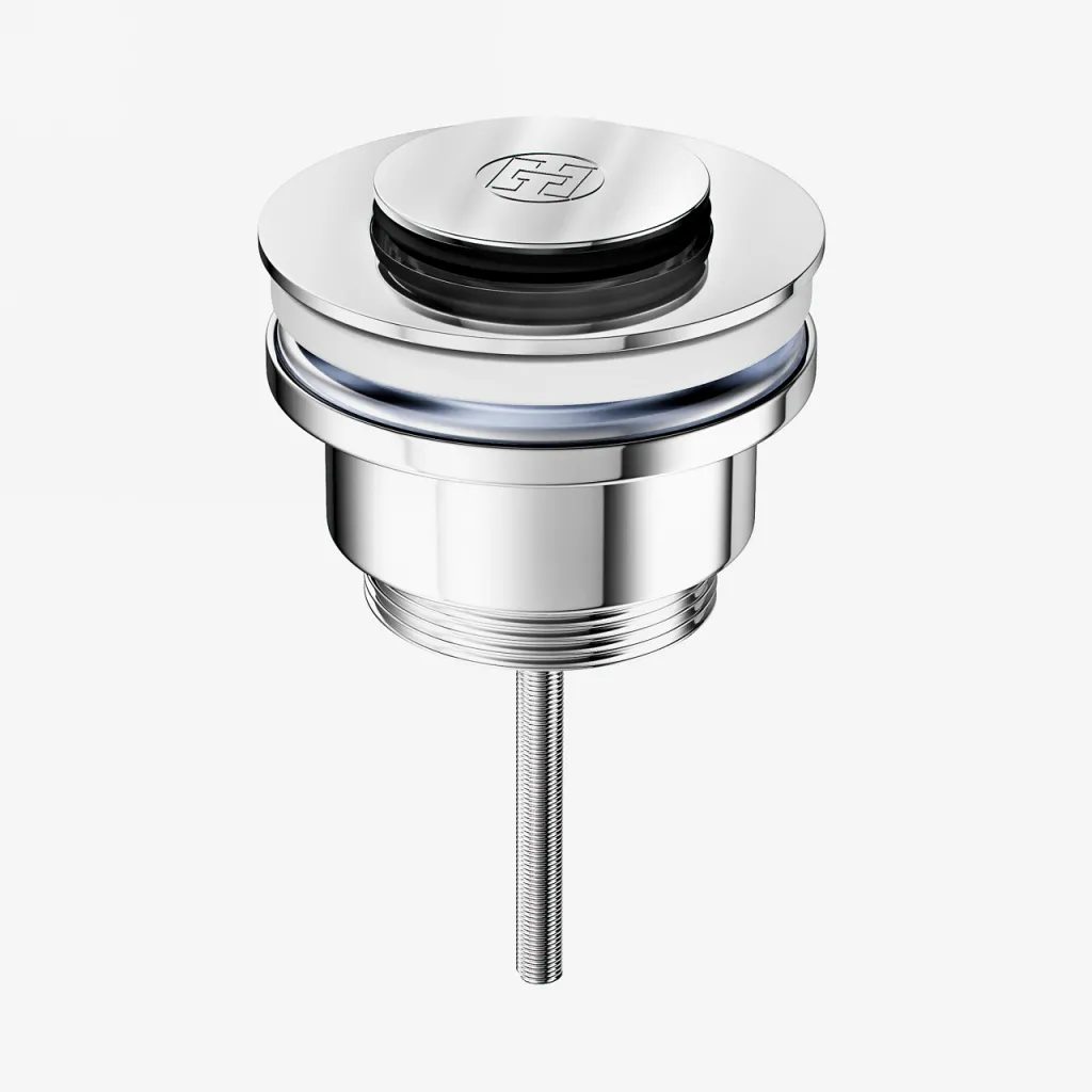 Hassel&Teudt HBV01 - Universelles Push-Open-Bodenventil, Chrom