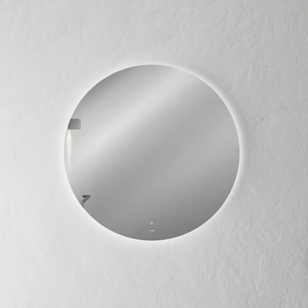 Pulcher Coco Backlight PM3-070 - Ø70 cm. Spiegel mit LED-Hintergrundbeleuchtung und Antibeschlag