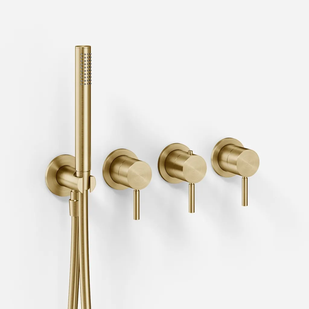 Semplice STB801 - Thermostat-Set, PVD-gebürstetes Messing