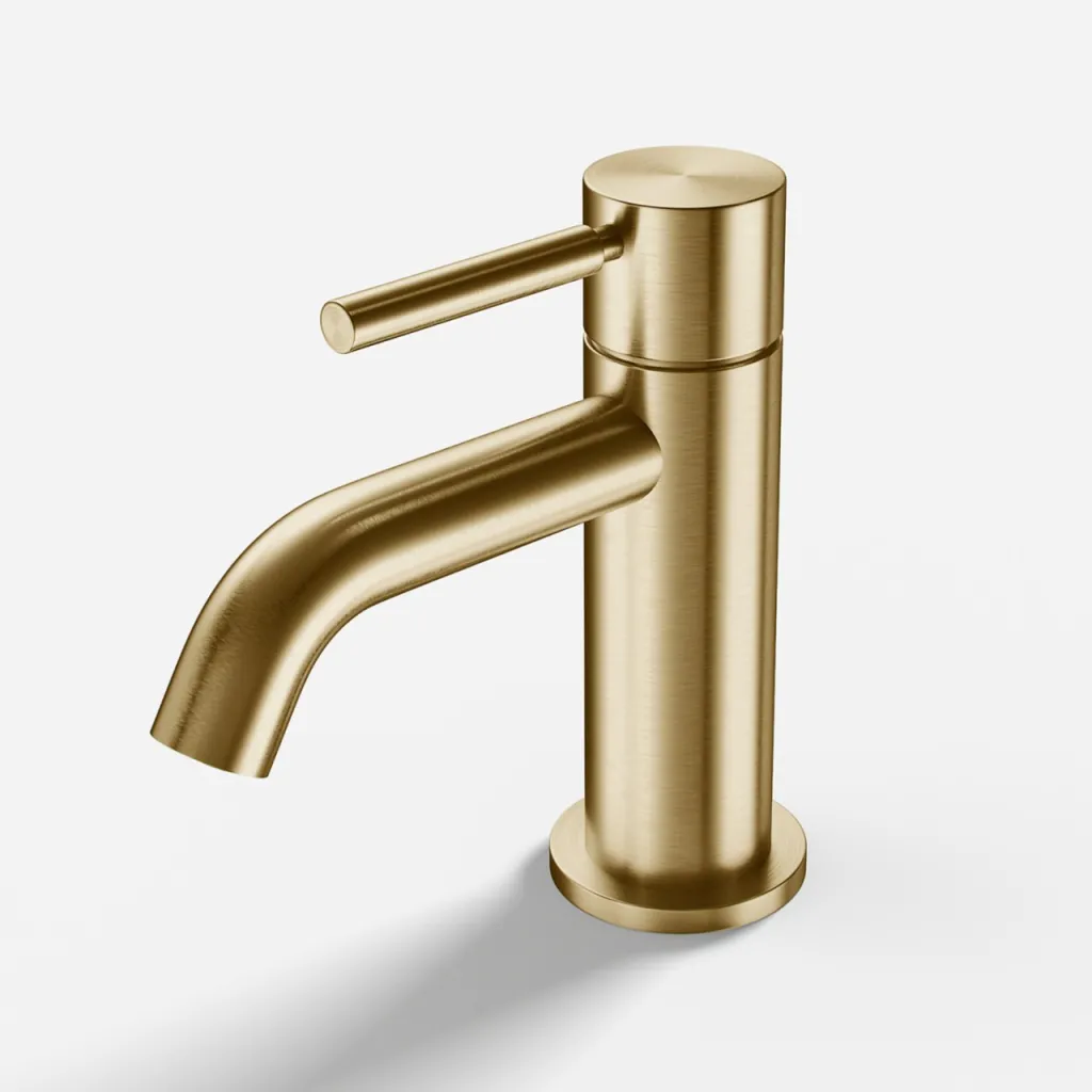 Semplice SHV401 - Einhebel-Waschtischmischer, PVD gebürstetes Messing