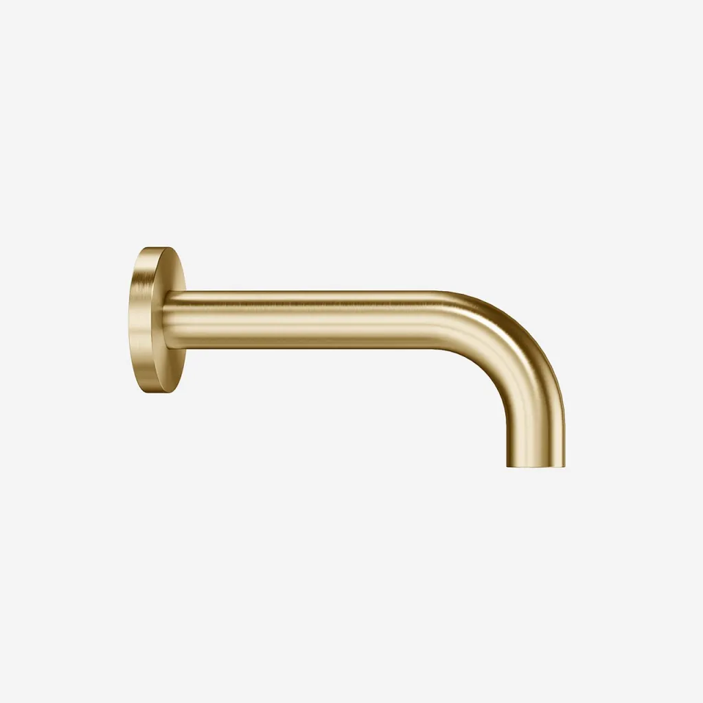 Semplice SSP415 - Wannenauslauf 15 cm, PVD gebürstetes Messing