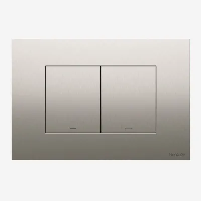 Semplice SX-K2 - DuoLux Betätigungsplatte für Zweimengenspülung, PVD Brushed Steel