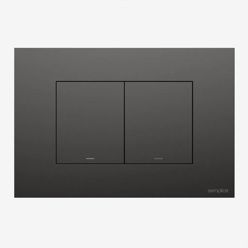 Semplice SX-K2 - Betätigungsplatte, PVD Matt Gun Metal