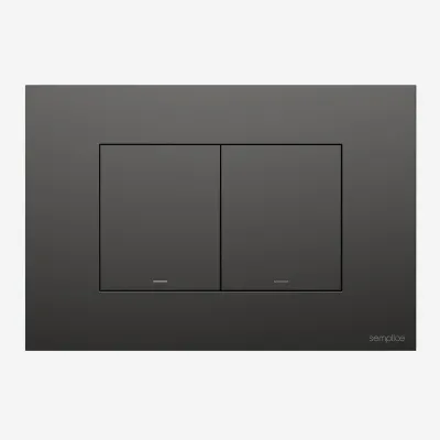 Semplice SX-K2 - Betätigungsplatte, PVD Matt Gun Metal