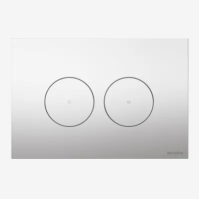 Semplice SX-O1 - DuoLux-O Betätigungsplatte für Zweimengenspülung, Chrom