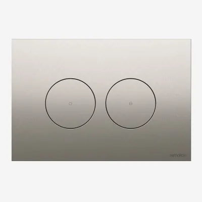 Semplice SX-O1 - DuoLux-O Betätigungsplatte für Zweimengenspülung, PVD Brushed Steel