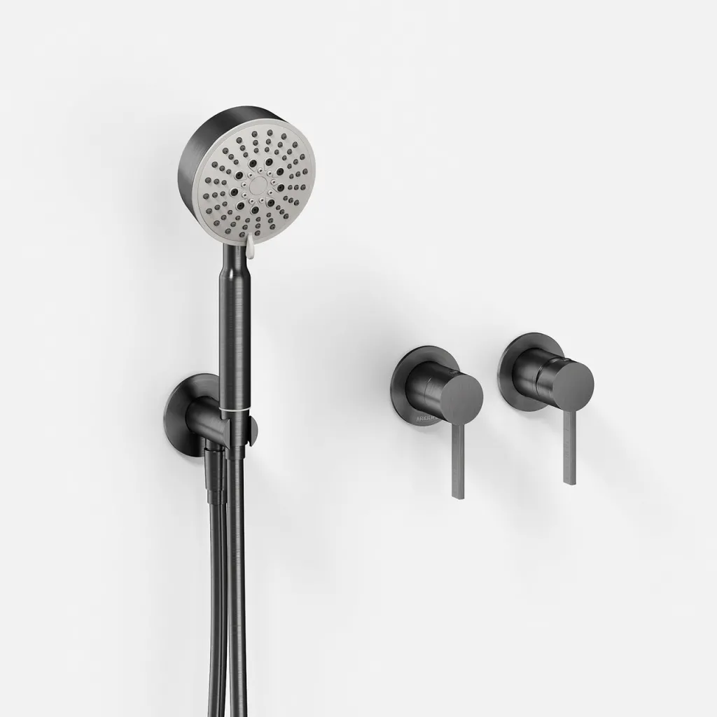 ArkiLife AVAO AA801 S01 - Ø30 Wellness Rain mit EasyClean, PVD gebürstetes Gun Metal