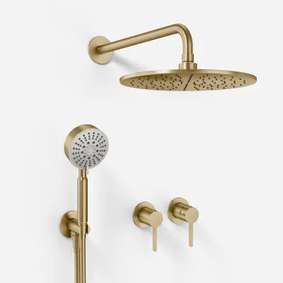 ArkiLife AVAO AA801 S01 - Ø30 Wellness Rain mit EasyClean, PVD gebürstetes Messing