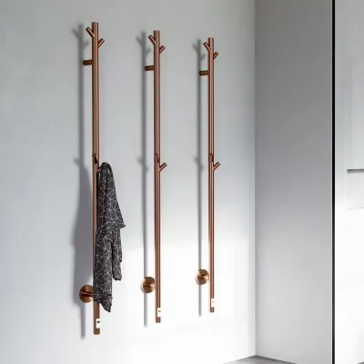 Pulcher® Style PS14 - Elektrischer Handtuchwärmer mit Timer, PVD gebürstetes Kupfer