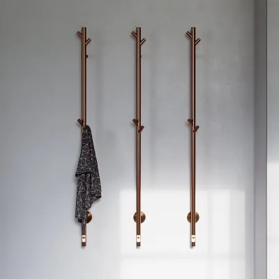 Pulcher® Style PS14 - Elektrischer Handtuchwärmer mit Timer, PVD gebürstetes Kupfer