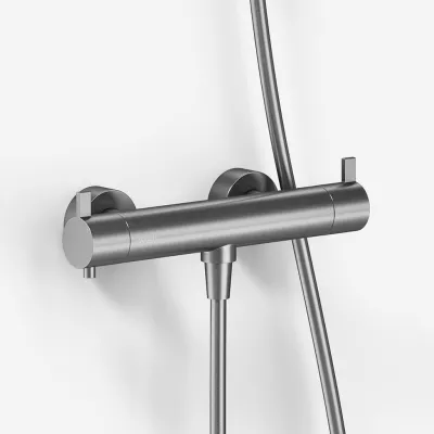 ArkiLife AVAO AABT204 S01 - Thermostat inkl. Duschset, gebürsteter Edelstahl