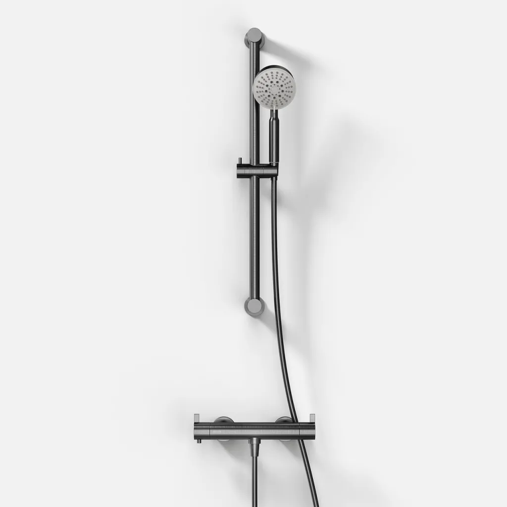 ArkiLife AVAO AABT204 S01 - Thermostat inkl. Duschset, PVD Brushed Gun Metal