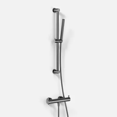 ArkiLife AVAO AABT204 S02 - Thermostat inkl. Brauseset, Stick, PVD Brushed Gun Metal