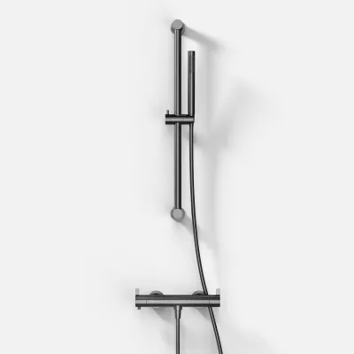 ArkiLife AVAO AABT204 S02 - Thermostat inkl. Brauseset, Stick, PVD Brushed Gun Metal