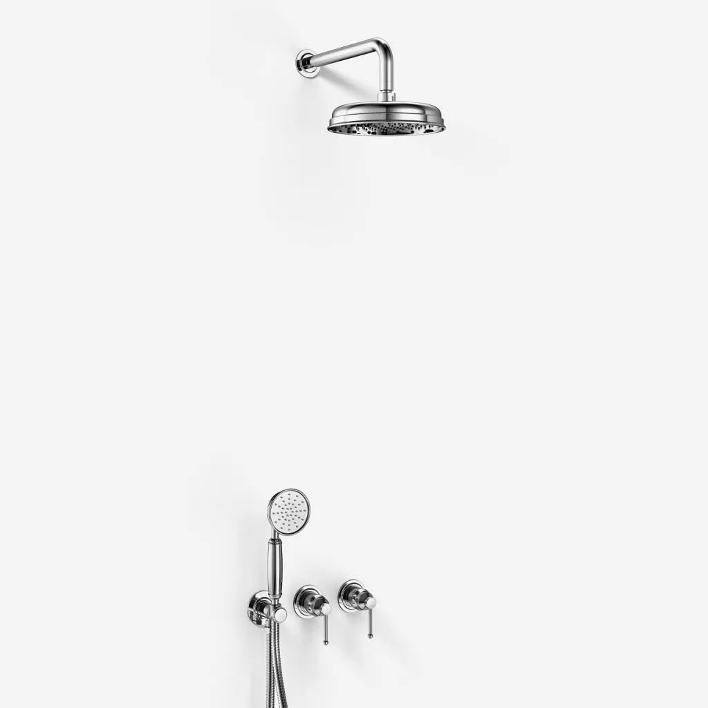 Hassel&Teudt HBR801 S01 - Brauseset Ø21cm, Wand, Chrom