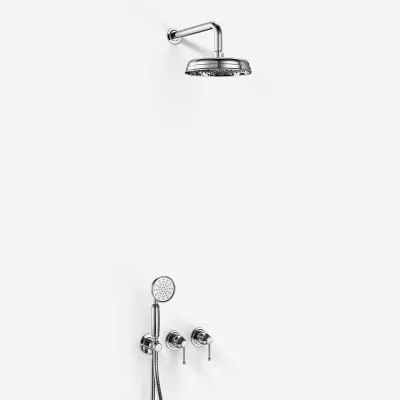 Hassel&Teudt HBR801 S01 - Brauseset Ø21cm, Wand, Chrom