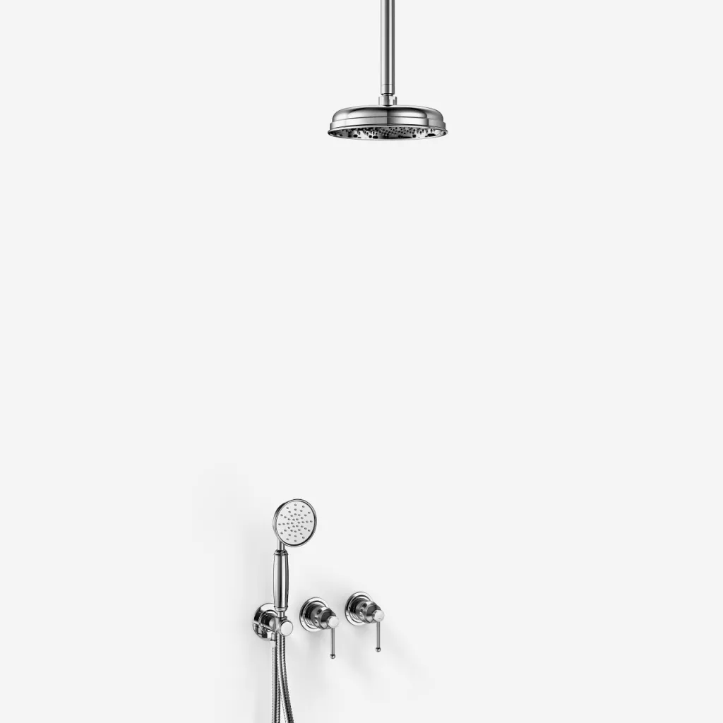 Hassel&Teudt HBR801 S02 - Duschset Ø21cm, Decke, Chrom